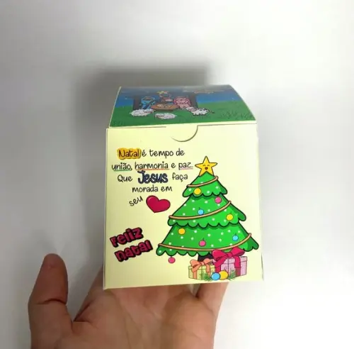 Caixinha com 8 Balinhas- Natal