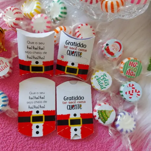 Caixinha com Balinha- Natal