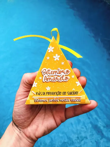 Caixinha com Balinha- Setembro Amarelo -leia Descrição!