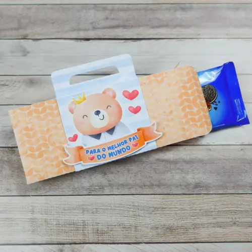 Caixinha com Barra de Chocolate 90g- Dia dos Pais