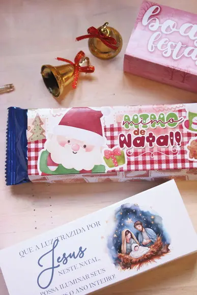 Caixinha com Bis 16 Unidades- Feliz Natal