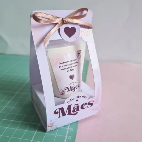 Caixinha com Bisnaga com Hidratante- Dia das Mães