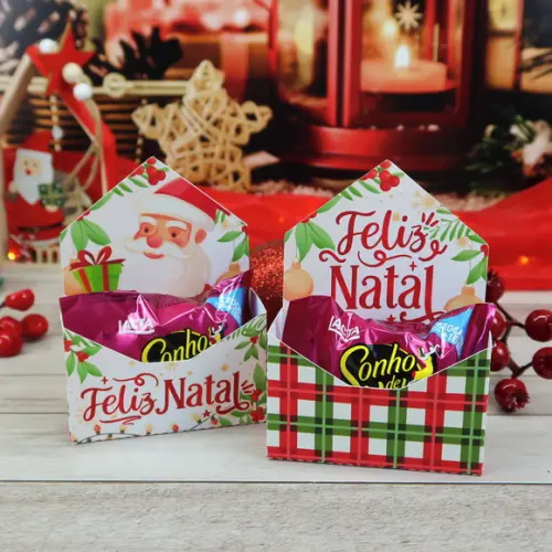Caixinha com Bombom- Natal