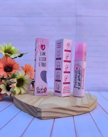 Caixinha com Brilho Labial- Outubro Rosa