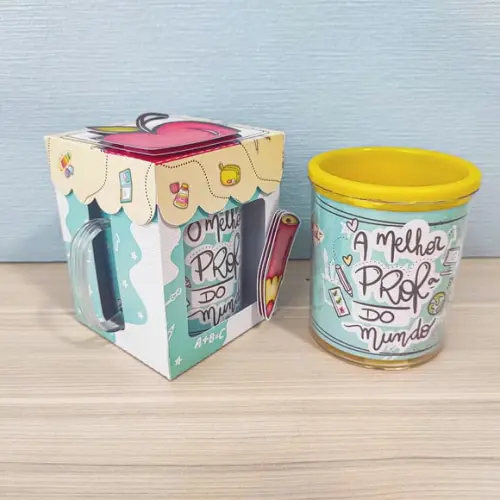 Caixinha Com Caneca- Dia Dos Professores