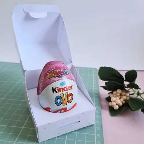 Caixinha com Kinder Ovo- Páscoa