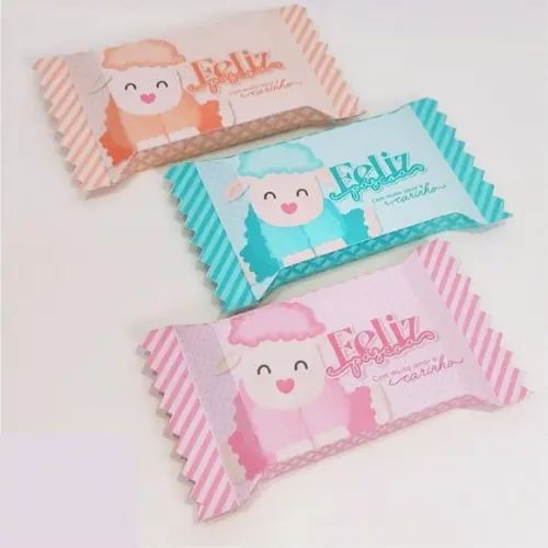 Caixinha com KitKat- Coelhinho ou Cordeirinho