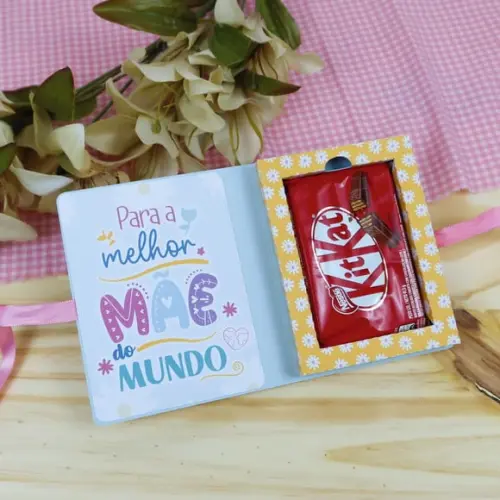 Caixinha com Kitkat- Dia das Mães