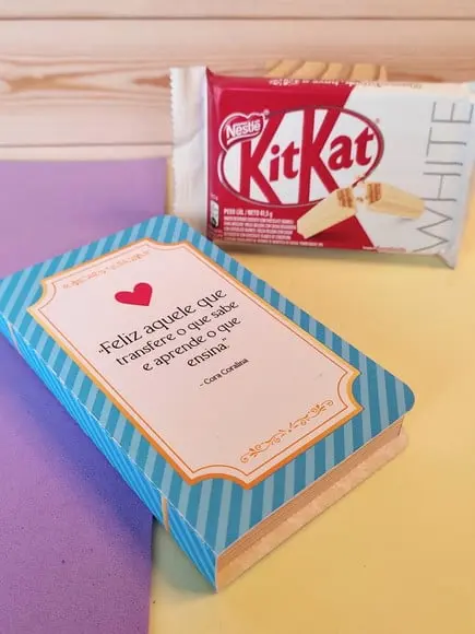 Caixinha com Kitkat- Dia dos Professores