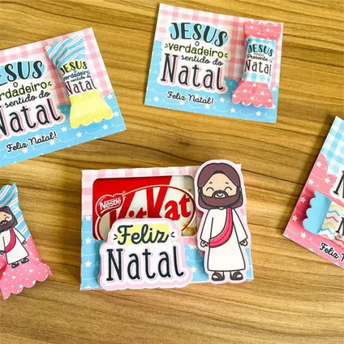 Caixinha com Kitkat- Natal