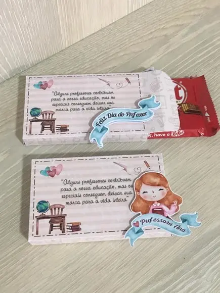 Caixinha com Kitkat- Dia dos Professores