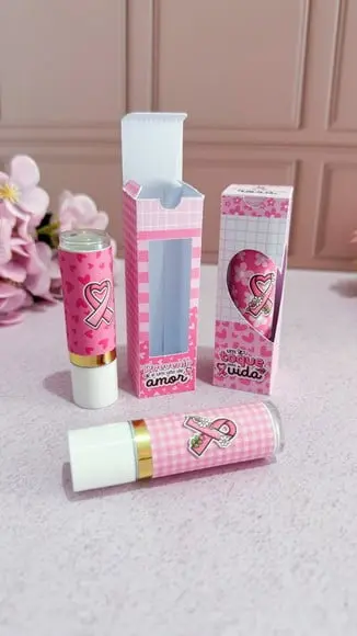 Caixinha com Manteiga de Cacau- Outubro Rosa