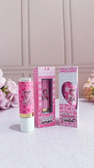 Caixinha com Manteiga de Cacau- Outubro Rosa