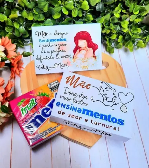 Caixinha com Mentos- Dia das Mães