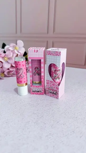 Caixinha com Manteiga de Cacau- Outubro Rosa