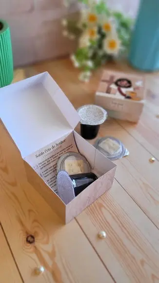 Caixinha com Pão e Vinho (suco de Uva) Santa Ceia- Páscoa