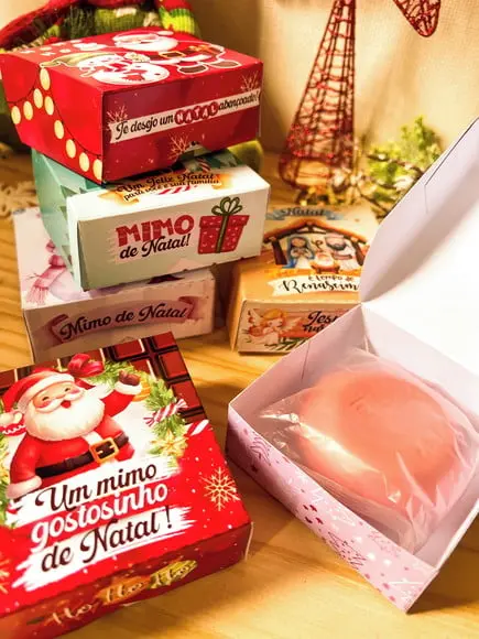 Caixinha com Sabonete (natura)- Natal