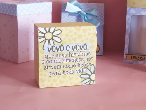 Caixinha com Sabonete Natura- Dia dos Avós