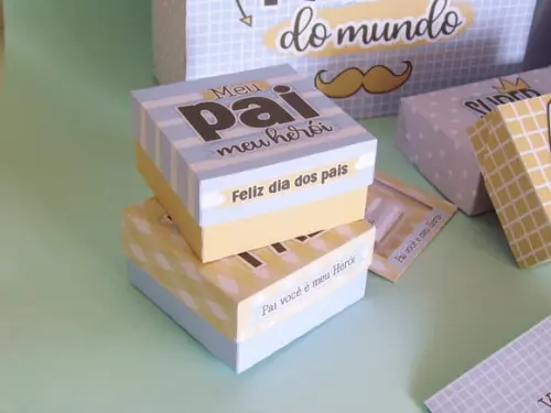 Caixinha com Sabonete Natura- Dia dos Pais