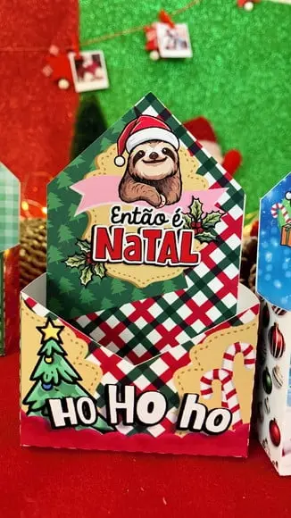 Caixinha com Sabonete Natura- Natal