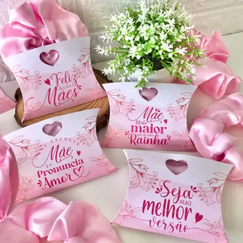 Caixinha com Xuxinha Scrunch- Dia das Mães