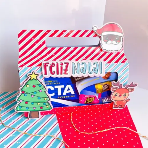 Caixinha de Natal com Chocolate- Natal