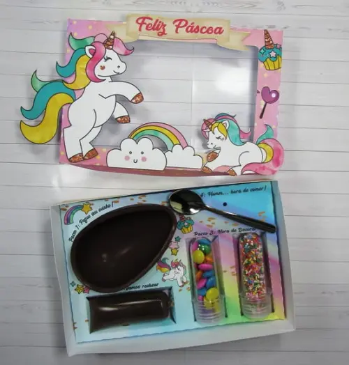 Caixinha Mini Confeiteiro com Acessório- Páscoa