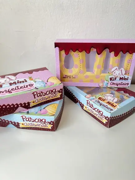 Caixinha Mini Confeiteiro- Menino/Menina