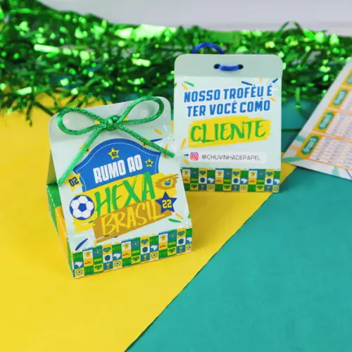 Caixinha para 1 Brigadeiro- Copa do Mundo
