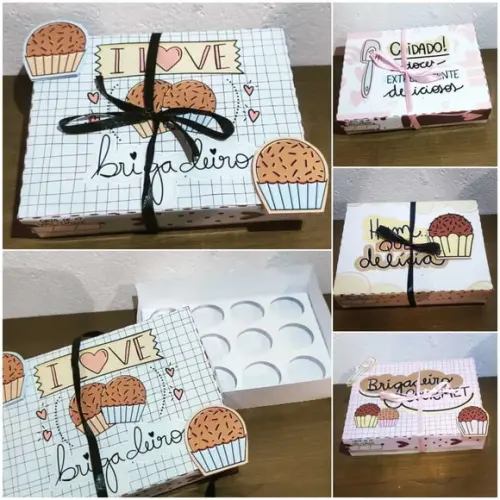 Caixinha Para 12 Brigadeiros