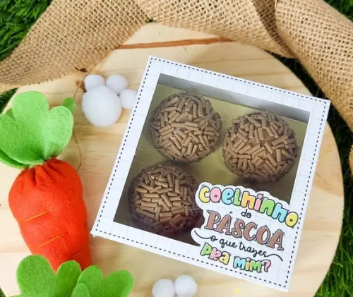 Caixinha para 4 Doces- Páscoa