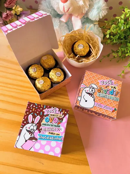 Caixinha para 4 Doces-páscoa