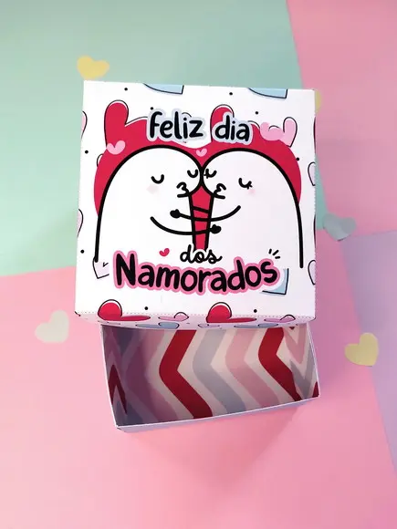 Caixinha para 4 Docinhos ou Sabonete- Dia dos namoradosFlork