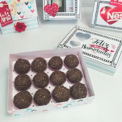 Caixinha para Brigadeiros- DIA DOS NAMORADOS