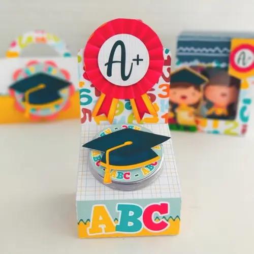 Caixinhas Com Latinha Acrílica- Formatura Abc