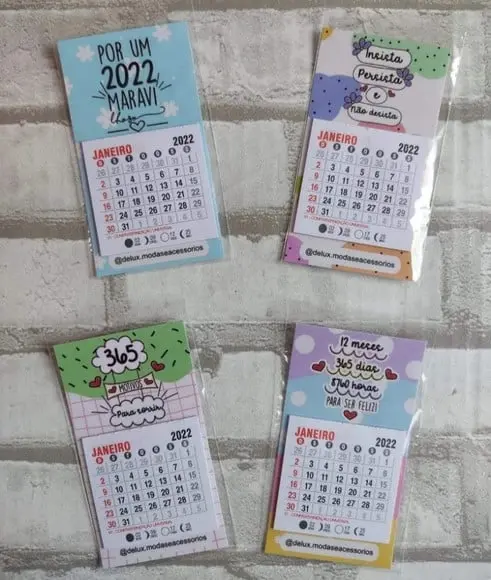 Calendário 2024 com Imã