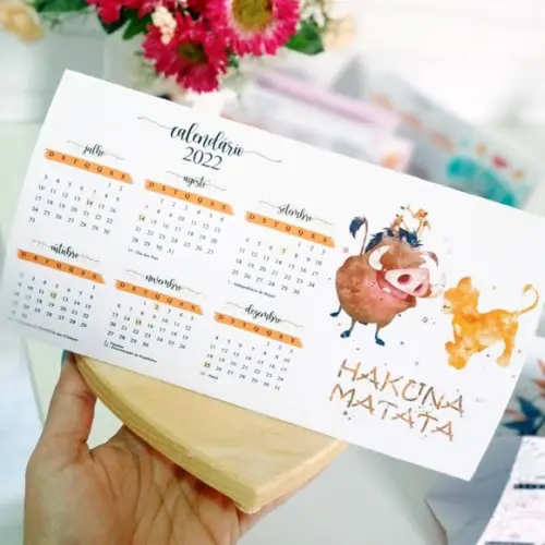 Calendário 2024- Calendário de Mesa