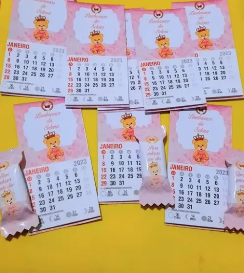 Calendário com 1 Balinha- Mimo