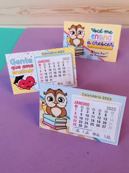 Calendário De Mesa 2023- Dia Dos Professores