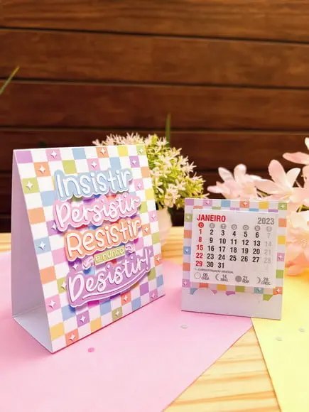 Calendário de Mesa 2024- 5x5cm
