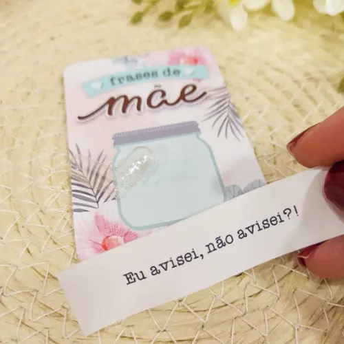Card + Pílula com Frase- Dia das Mães