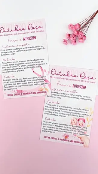 Card Auto Exame- Outubro Rosa