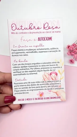 Card Auto Exame- Outubro Rosa