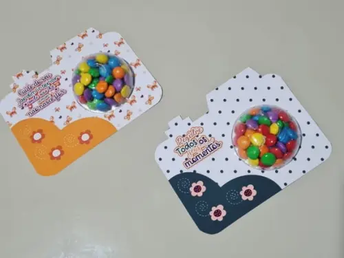 Card Camera com Coloreti (doces)- Mimo