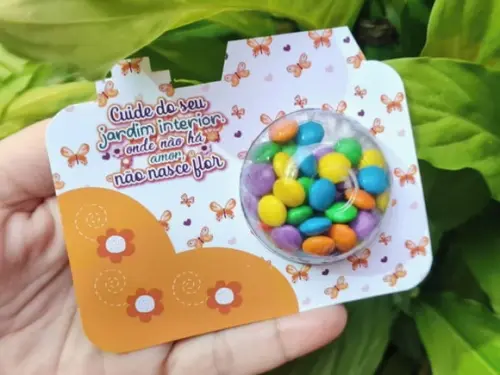 Card Camera com Coloreti (doces)- Mimo
