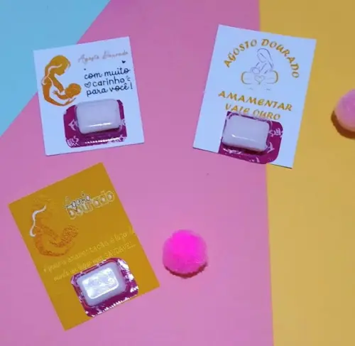 Card com 1 Chicletinho- Agosto Dourado