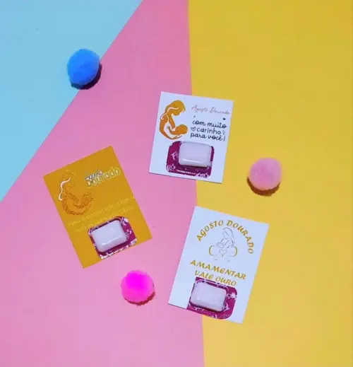 Card com 1 Chicletinho- Agosto Dourado