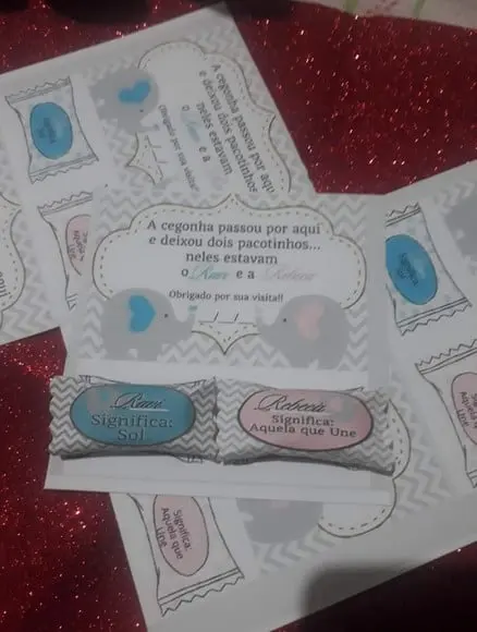 CARD COM 2 BALINHAS - CHEGUEI!!!