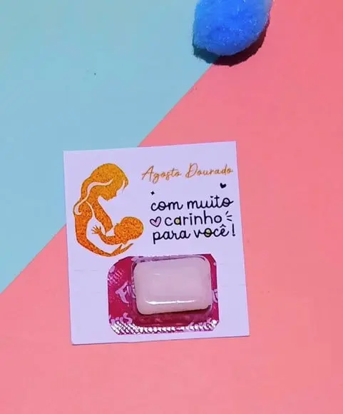 Card com 1 Chicletinho- Agosto Dourado