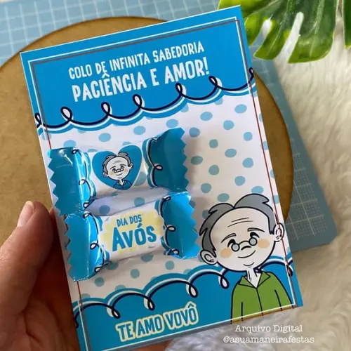 Card com 2 Balinhas- Dia dos Avós